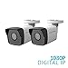LaView 2 Pack High Definition 2MP 1080P PoE IP 4mm Indoor/Outdoor Vandalproof Weatherproof Camera with Night Vision and Cables Included, LV-KPC2C5