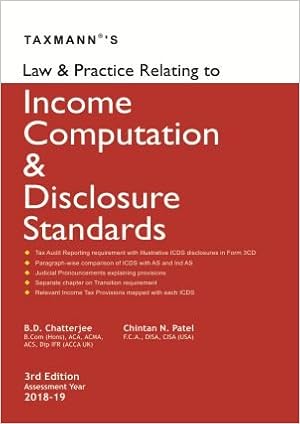 Taxmann’s Law & Practice Relating to Income Computation & Disclosure Standards