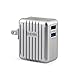 Zendure® A-Series 3.4A (2.4A+1.0A) 17W 2-Port USB High-Speed Wall Charger for the A-Series External Batteries, iPhone 6, 6 plus, 5s 5c 5; iPad Air mini; Galaxy S5 S4; Note 3 2; the new HTC One (M8); Nexus and More - Silver