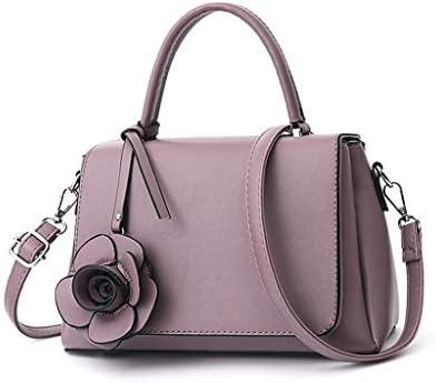 BMKWSG Women's Handbags Leather Shoulder Bags Large Top-Handle Bags Cross-Body Bags Tote Bag Messenger Bag Lilac Colour