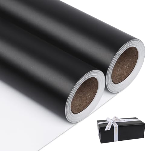 NESCCI Matte Metal Black Wrapping Paper
