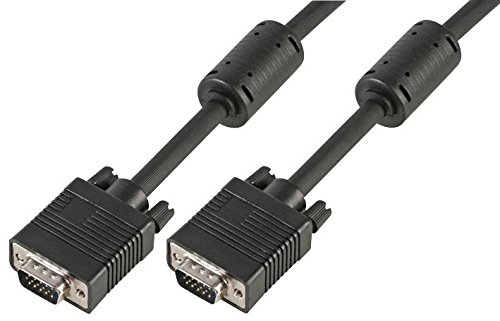 Pro Signal PSG90711 SVGA HD15 Male to Male Monitor Lead, All Pins Connected, 2m, Black