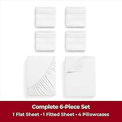 Mellanni Iconic Full Sheet Set - 6-Piece Bed
