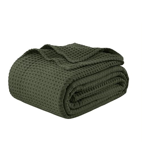 100% Egyptian Cotton Waffle Weave Blanket King