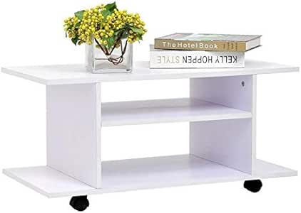 Generic - Soporte de TV con Estante para Almacenamiento, Color Blanco