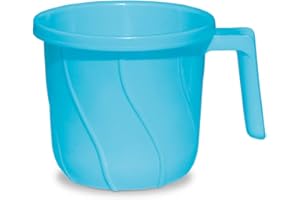 ATCUSA Indian Plastic Mugs for Bathroom Bath Accessory 1 X Mug Bathing Mugs Dabba