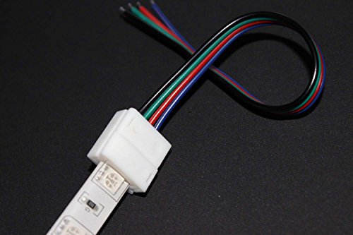 Alightings 4 pin LED Strip Connector Kits for 5050 RGB Waterproof Strip lights,Connect Tape to Tape or Controller (Pack of 20)