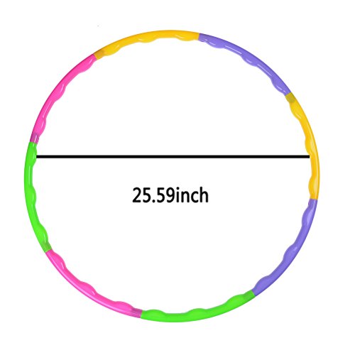 Hula Hoop Toy Children's Outdoors Collapsible Hula Hoop Wavy Hoop For Children's Exercise Fitness - Thumbnail 2