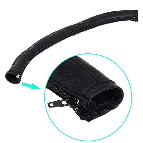 ROMIRUS Handle Sleeve Cover for Babyzen YOYO/YOYO+ Strollers, Artificial Leather Black