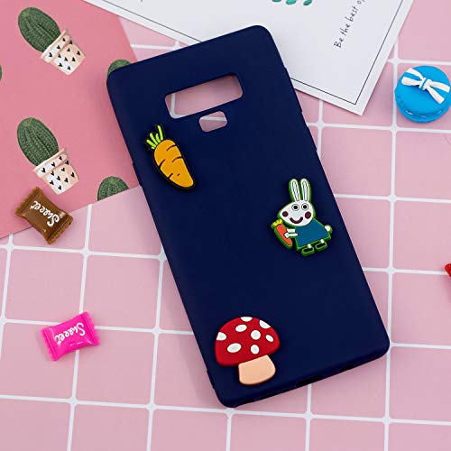 DAMONDY Note 9 Case, 3D Cute Gel Cartoon Animals Pattern Skin Soft Silicone Slim Rubber Design Thin Protective Cover Phone Case Galaxy Note 9 2018-rabbit radish