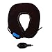 Bargain Crusader Inflatable Cervical Neck Traction Air Inflatable Pillow Neck Head Stretcher Pain Relief Collar (for Adults, Brown)