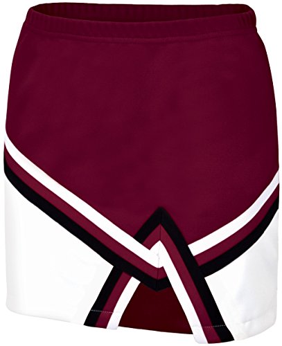 Chassé Girls' Sport Legacy Skirt Maroon/White/Black Youth Medium - Thumbnail 2