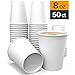 Lakesstory 50 Pcs 8 Oz Disposable Paper Cups, Hot and Cold Beverage Drinking Cup for Coffee, Water, Juice for Party, Picnic, Travel and Events