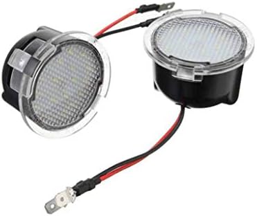 YUYUE21 2Pcs LED Under Side Mirror Puddle Light for Ford Edge Fusion Flex Explorer Mondeo Taurus F-150 Expedition