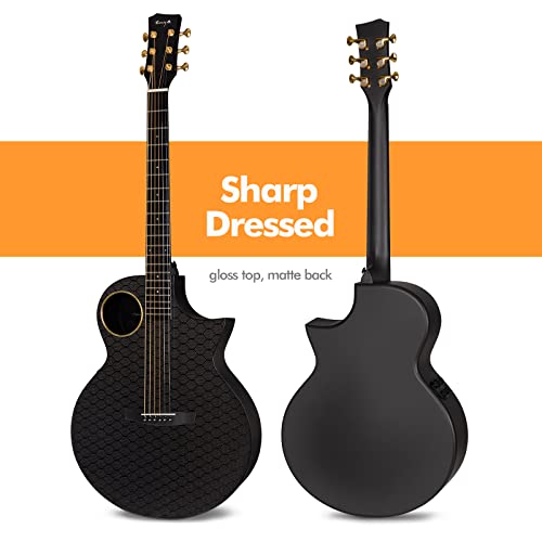 Enya Carbon Fiber Acoustic Electric Guitar X4 Pro AcousticPlus 41