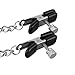 Joygrace® Adjustable Silver Sex Beginner Nipple Clamps Chains Tweezers Sex Toy Adults Restraints Sexual Toys---Slave Games