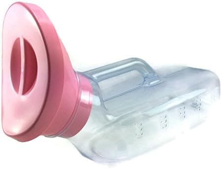 O2N Shop Female Urinal with Cover Portable Transparent 32 Oz Camp Picnic Aids