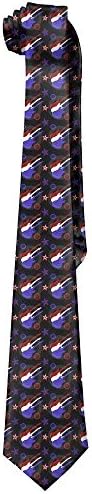 WildGoose Men's Electric Guitar Red Blue Novelty Necktie Tie Choker