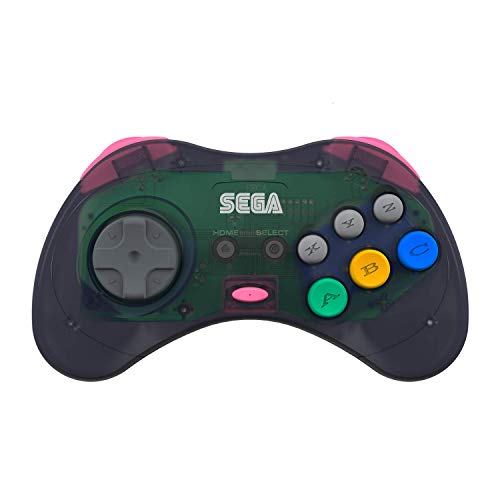Retro-Bit Official Sega Saturn 2.4 GHz Wireless Controller 8-Button Arcade Pad for Sega Saturn, Sega - //coolthings.us