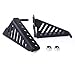 Xprite Door-off Foot Pegs Compatible with 2007-2018 Jeep Wrangler JK JKU 2/4 DR, Metal Steel Exterior Hinge Mounted Front Door Rest Pedals Accessories with Hollow Style, Pair