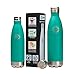 Stainless Steel Vacuum Insulated Water Bottle, BPA Free Double Walled Leak Proof Thermos Flask with Copper Lining, Drinks Stay Hot & Cold (25 oz, Mint)