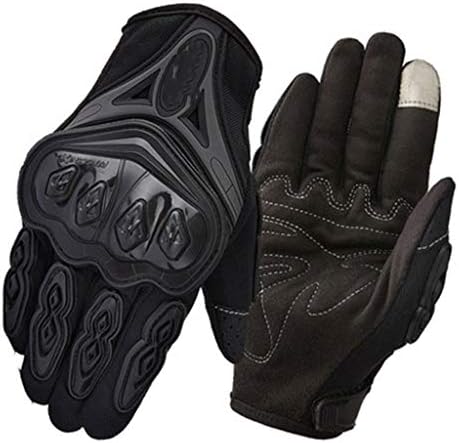 Summer Motorcycle Gloves Thin Section Breathable Four Seasons Riding Motorcycle Rider Anti-Fall Off-Road Racing Gloves Pair CQOZ (Color : D, Size : 21cm×8.5cm)