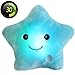 WEWILL 13'' Creative Twinkle Star Glowing LED Night Light Plush Pillows Stuffed Animals Toys Birthday Christmas Holiday Valentines Gifts for Toddlers Girls(Blue)