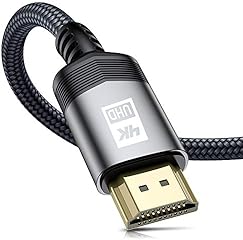sweguard 4K HDMI Kabel 3Meter, HDMI 2.0 auf HDMI Kabel 4K@60Hz 18Gbps Nylon Geflechtkabel, vergoldete Anschlüsse mit...