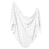 Large Premium Knit Baby Swaddle Receiving Blanket Rainbows