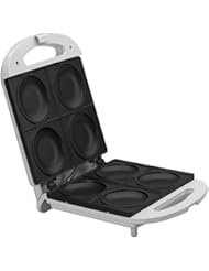 IMUSA USA GAU-80300 Electric Maker with Nonstick Surface, Makes 4 Arepas at a Time 1400-Watts, White, 4 Slot