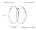 S-JSEA 4 Colors Stainless Steel Hoop Earrings Oval Hypoallergenic Earrings Big Nickle Free