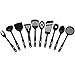 HULLR 10-Piece Nylon Kitchen Utensils Cooking Tool Set - Classic Black