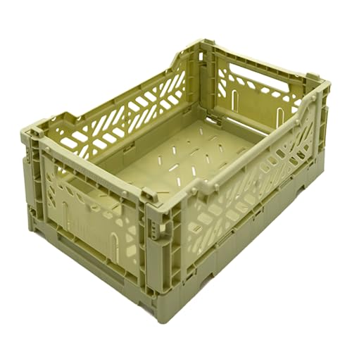 Aykasa Collapsible Storage Bins, Plastic Crate for