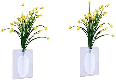 通販のトココ 花瓶 壁掛け エアー 花 貼り付け シリコン ブーケスタンド 割れない 窓 壁