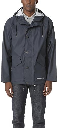 Stutterheim Men's Stenhamra Raincoat, Navy, Medium
