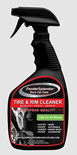Tire & Rim Cleaner Euro Car Care. 32 oz Spray Bottle. Safe for All tire and Rims