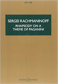 ラフマニノフ: パガニーニの主題による狂詩曲／ブージー ＆ ホークス社／ロンドン／スコア ピアノ協奏曲