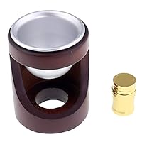 Yushen Wooden Wax Warmer Melting Furnace Tool Stove Pot for Wax Seal Stamp Arts Crafts (Large Wooden Warmer only)