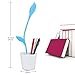 IEGROW LED desk lamp with usb charging port, eye care desk lamp, flexible gooseneck, rechargeable children's desk lamps with pen holder, suitable for reading, children's family, office and dormitory ( Blue )