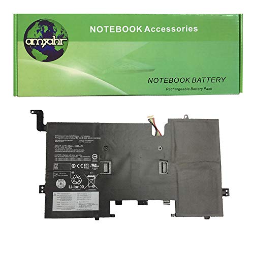 amsahr 00HW007-03 Ersatz Batterie für Lenovo Think Pad Helix SB10F46445 (Umfassen Stereo Ohrhörer), 7.4V, 3520 mAh/26 Wh, 2 Cell schwarz