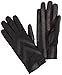 Isotoner Women's Spandex Shortie Touchscreen Gloves, Black-Without Smartdri, Small/Medium