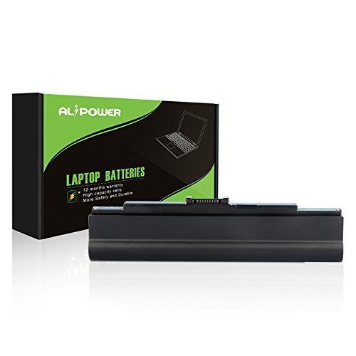 ALipower Laptop Battery for Acer Aspire 1410 1810T 1810TZ ; Aspire One 521 752h - H22C/K, fits P/N UM09E31 / UM09E32 / UM09E51 / 934T2039F / AK.006BT.033 - 12 Months Warranty [6-Cell 5200mAh/56Wh]