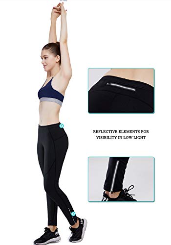 image for HISKYWIN Womens Thermal Fleece Lined Cycling Tights Winter Running Pan