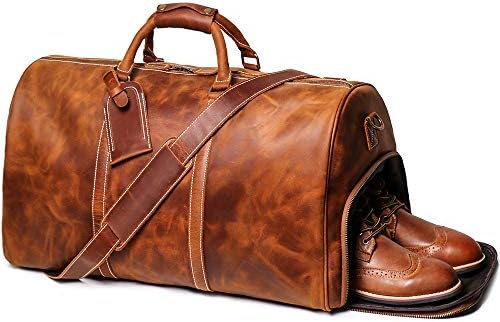 leather weekender
