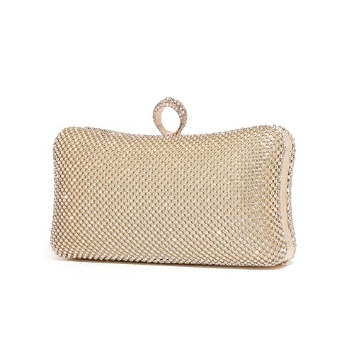 YUWITA Rhinestone Clutch for Women Sparkly Evening Bag Formal Elegant Wedding Party Purse