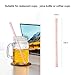 OTAGO Collapsible Reusable Straws-2 pack, Food-Grade Foldable Silicone Drinking Straw with Portable Case and Cleaning Brush, for Cold Beverage, Coffee and Smoothie.(Blue,Pink)