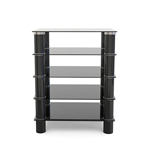 Ryan Rove Hamlin Glass Component Stand in Black - Thumbnail 4
