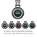 REETEC Bluetooth Headphones Over Ear - [Colorful LED Lights, 20H Playtime] Foldable Hi-Fi Stereo Wireless Headphones with Built-in Mic for iPhone, iPad, Smartphones, Laptop, PC, SD/TF, Grey