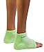 KidSole RX Gel Sports Sock for Kids with Heel Sensitivity from Severs Disease, Plantar Fasciitis. US Kid's Sizes 2-7 (Neon Green)