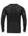 Coofandy Men's Sexy See Through T Shirt Mesh Henley Shirt Deep V Neck Undershirts Long Sleeve Clubwear, Black, Medium